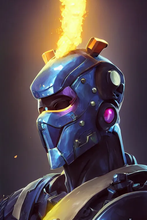 Image similar to epic mask helmet robot ninja portrait stylized as fornite style game design fanart by concept artist gervasio canda, behance hd by jesper ejsing, by rhads, makoto shinkai and lois van baarle, ilya kuvshinov, rossdraws global illumination radiating a glowing aura global illumination ray tracing hdr render in unreal engine 5