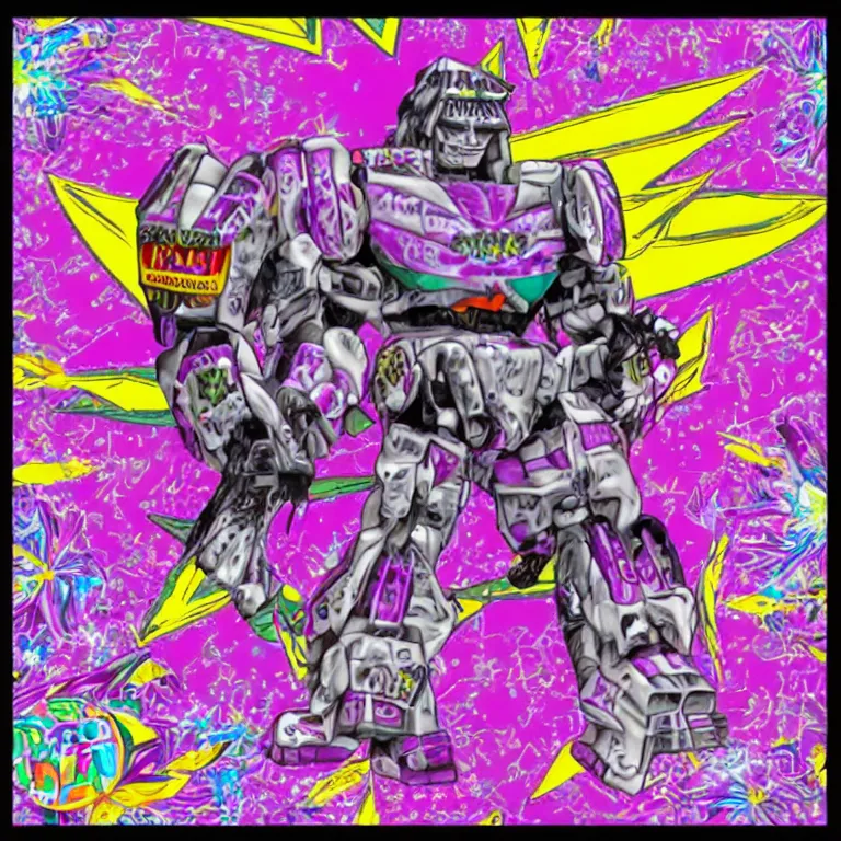 Image similar to Lisa Frank Megatron