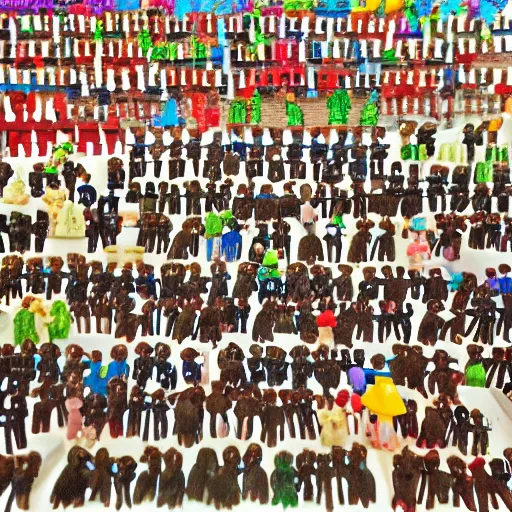 Image similar to a whole bunch of little tiny people