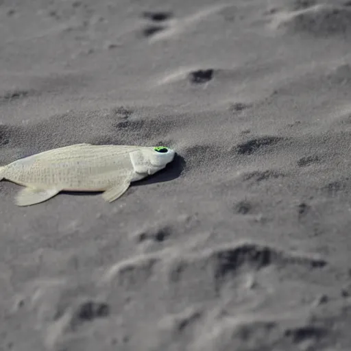 Prompt: flounder on the moon