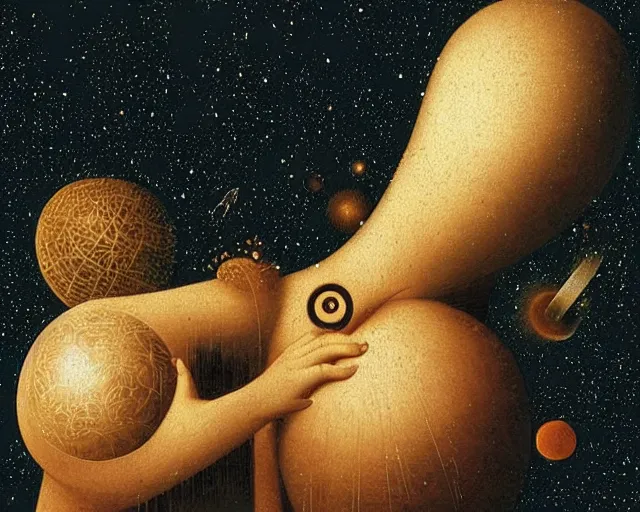 Image similar to universe, a closeup simple vector pop surrealism, by ( leonardo da vinci ) and greg rutkowski and rafal olbinski