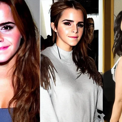 Image similar to emma watson mixed with kim kardashian