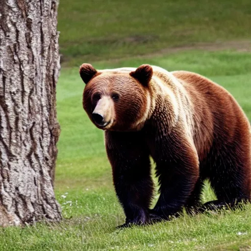 Prompt: a bear chugging a beer