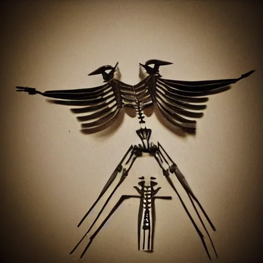 Prompt: bird skeleton