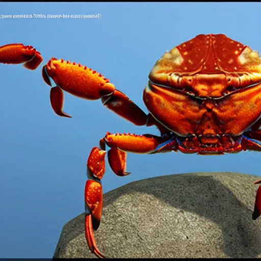 Image similar to a crab with the face of jordan peterson, photorealistic, unreal engine, beautiful lighting