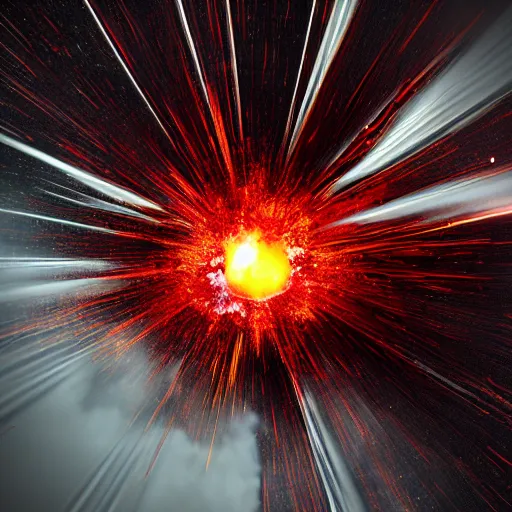 Prompt: explosion render, white background, extremely high quality explosion, 3D render, 3D render of an explosion, realistic, realistic explosion