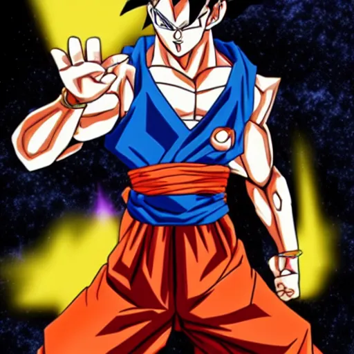 Image similar to fusion of gohan and goku