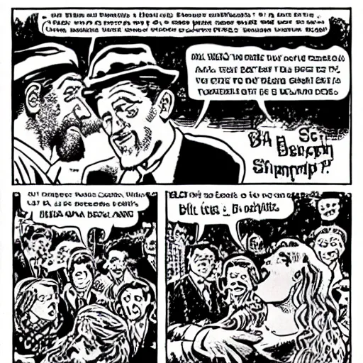 Image similar to robert crumb comic about beta simp cucks