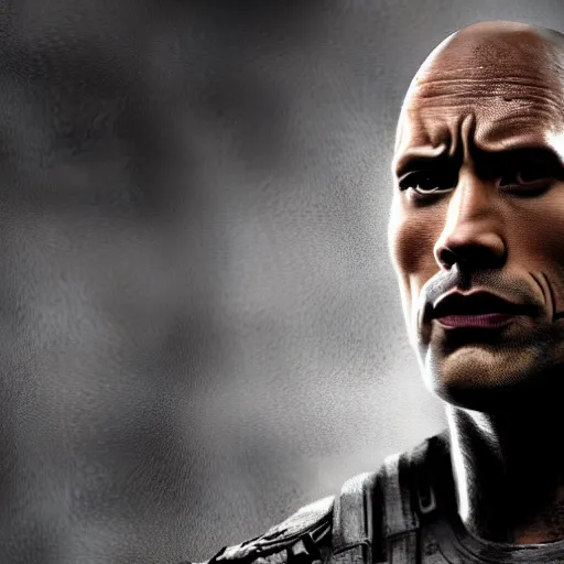 Prompt: Dwayne Johnson as the punisher digital art 4k detailed super realistic