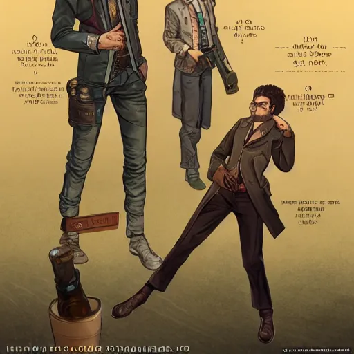 Image similar to disco elysium character art