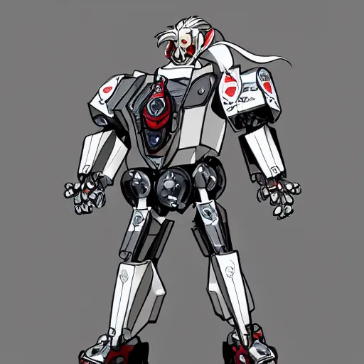 Prompt: colonel sanders in a mecha suit, concept art, high quality