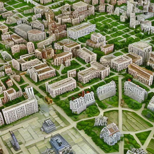 Prompt: miniature, h0, 1:87, architecture modell, google earth, highly detailed, satellite image, game map, casual game, anno 1602, landscape