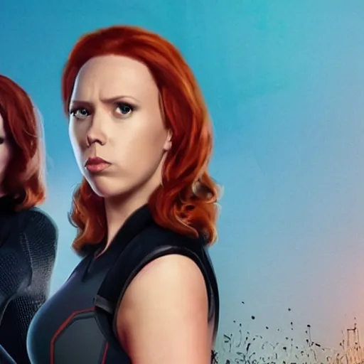 Image similar to Black Widow pregnant, movie screenshot