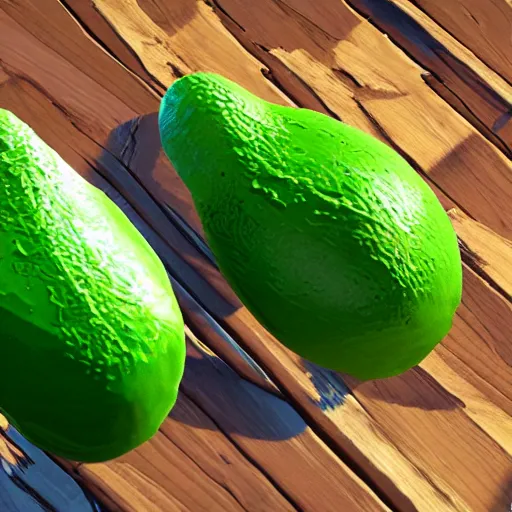 Prompt: nikocado avocado in fortnite concept