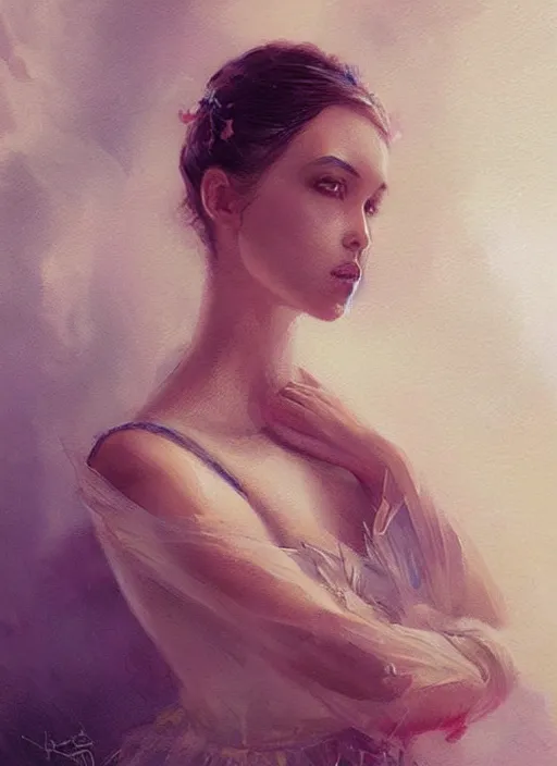 Prompt: a beautiful woman in an unusual ballgown. beautiful highly detailed face, looking directly at the viewer. painting by artgerm and greg rutkowski and magali villanueve.