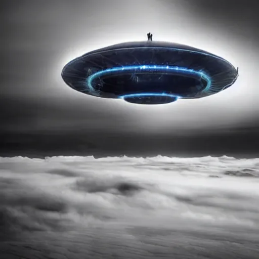 Prompt: huge mysterious ufo ignoring the laws of physics. entries in the 2 0 2 0 sony world photography awards.