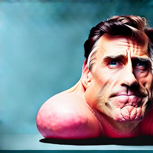 Prompt: uhd candid photo of a giant ham with the face of john hamm. photo by annie leibowitz.
