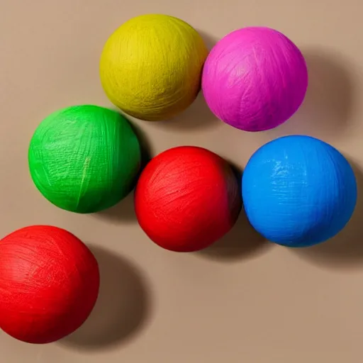 Image similar to photo of a colorful rubber band ball