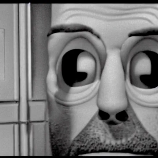 Image similar to a still of homer simpson in psycho ( 1 9 6 0 )