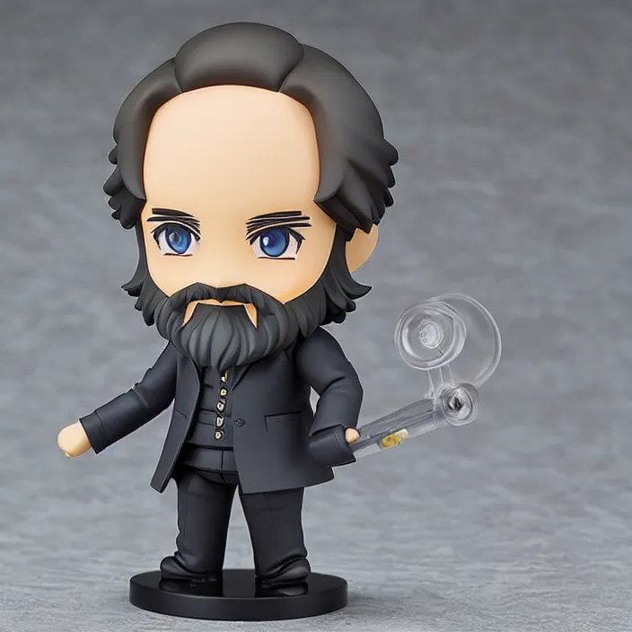 Prompt: karl marx, an anime nendoroid of karl marx, figurine, detailed product photo