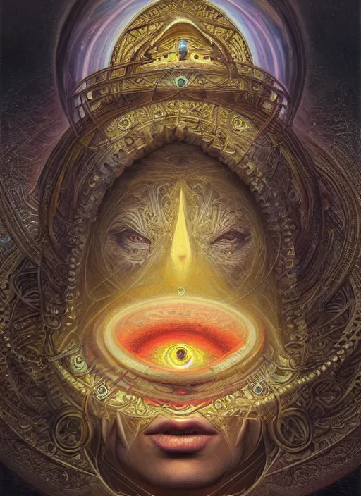 Prompt: all seeing eye god deity, shamanic poster lsd art, intricate, elegant, highly detailed, centered, digital painting, artstation, concept art, smooth, sharp focus, illustration, artgerm, tomasz alen kopera, peter mohrbacher, donato giancola, joseph christian leyendecker, wlop, frank frazetta