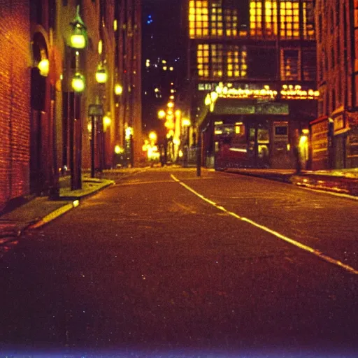Prompt: boston night, photo, color, kodachrome, accurate, film grain