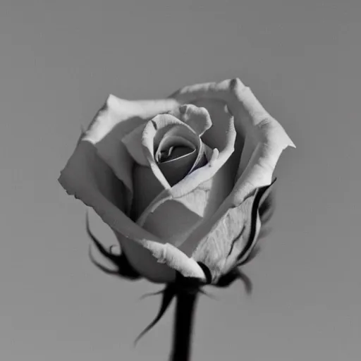 Prompt: photo of a rose by meghan goldmund