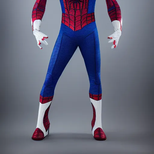 Prompt: a futuristic spiderman suit