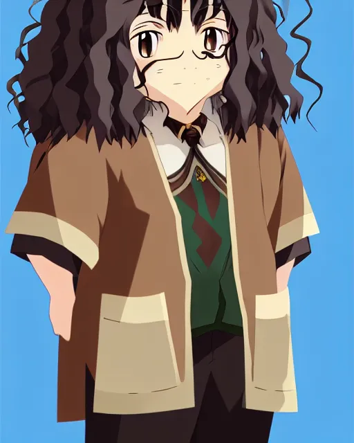 Image similar to Hagrid in cute anime style, Harry Potter movie style, detailed realistic beautiful, smooth, artistic, high quality, in style of Ghibli, artstation, CGI