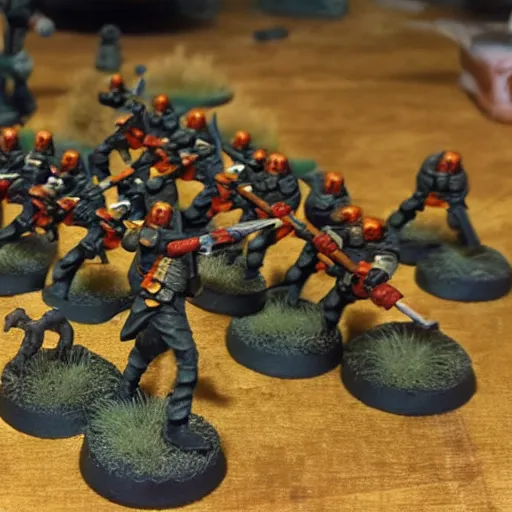 Prompt: an army from the game flames of war