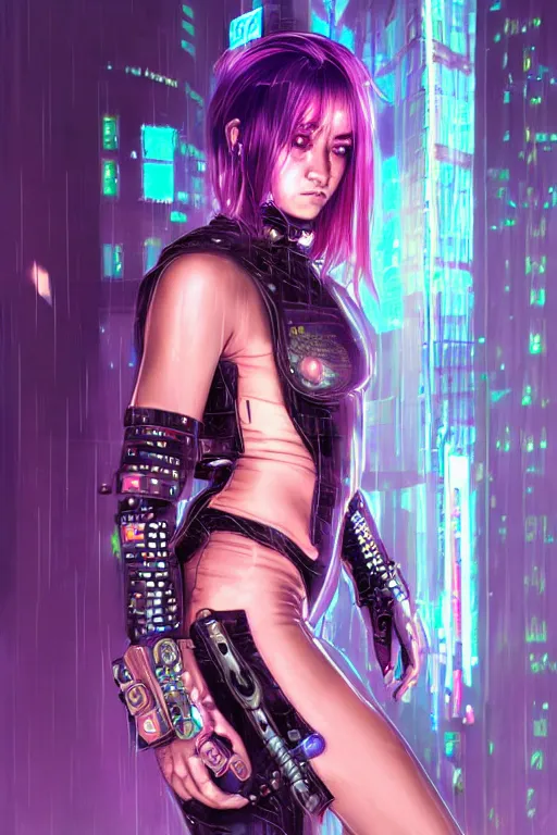 Image similar to portrait futuristic obnoxious cyberpunk female Berserker, in futuristic heavily raindrop tokyo rooftop cyberpunk night, ssci-fi, fantasy, intricate, very very beautiful, elegant, neon light, highly detailed, digital painting, concept art, human anatomy, soft light, hdri, smooth, sharp focus, illustration, art by craig mullins and tian zi and alphonse mucha and WLOP