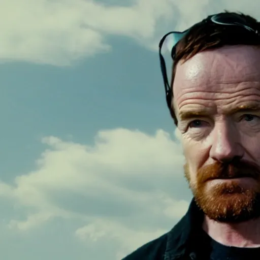 Image similar to Live Action Still of Bryan Cranston dressed as Jesse Pinkman, real life, hyperrealistic, ultra realistic, realistic, highly detailed, epic, HD quality, 8k resolution, body and headshot, film still