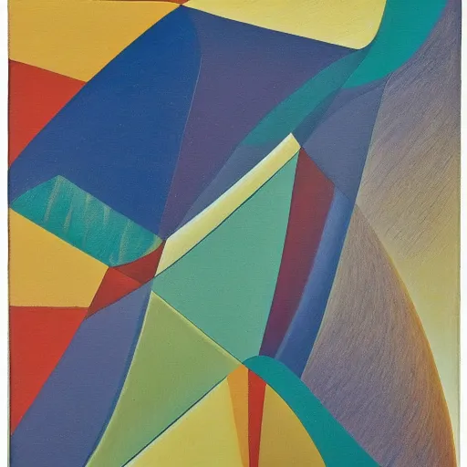 Prompt: a stunning abstract painting by john ferren, 1 9 3 7