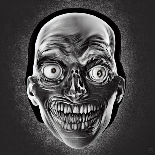 Dark Scary Face by Interiumart