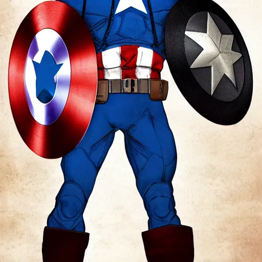 Prompt: captain america obama