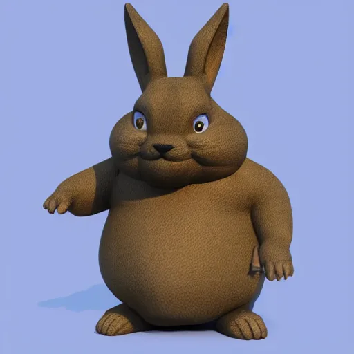 Image similar to 3D render of Big Chungus