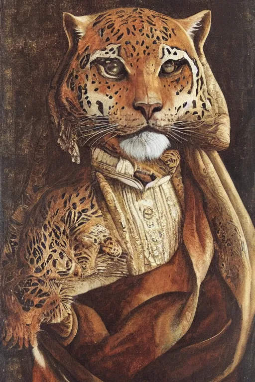 Image similar to big cat, renaissance