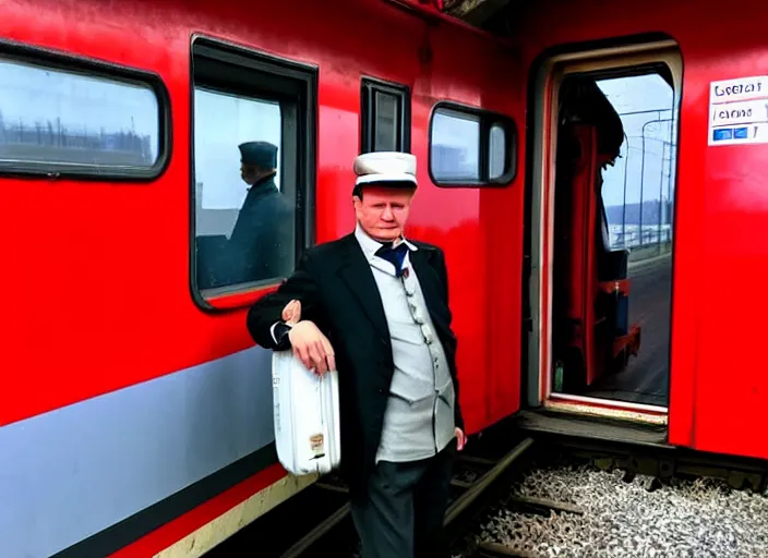 Image similar to train driver of the Russian Railways