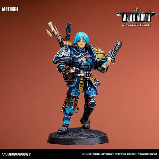 Image similar to 8 0 mm resin detailed miniature of a warhammer 4 0 k cyborg viking warrior, wielding a neon axe, product introduction photos, 4 k, full body, hyper detailed,