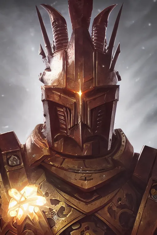 Image similar to queen portrait heros warhammer 4 0 k horus heresy fanart - the primarchs emperor by johannes helgeson animated with vfx concept artist & illustrator global illumination ray tracing hdr fanart arstation zbrush central hardmesh 8 k octane renderer comics stylized