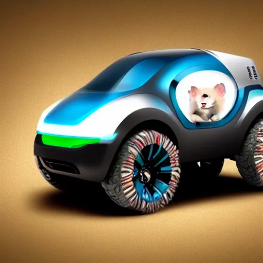 Image similar to hamster evil truck concept bio engineering, bio robot, cabin head