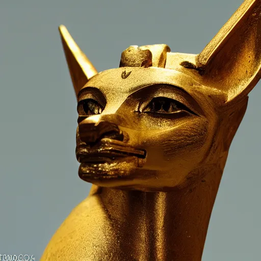 Image similar to a photograph of anubis in ancient egypt, 3 5 mm, portrait, f / 1 1, bokeh depth of field