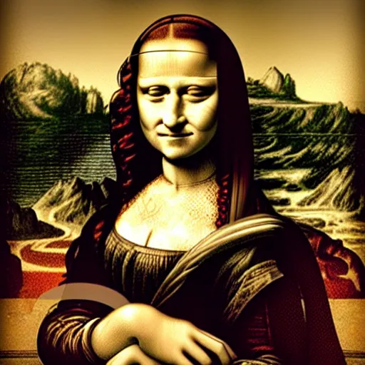 Prompt: monalisa in the style of emma watson