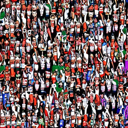 Image similar to where's waldo