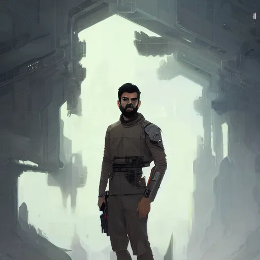 Image similar to A portrait of Rahul Kohli, star wars art, art by greg rutkowski, matte painting, trending on artstation