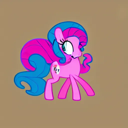 Image similar to Pinkie Pie, drawn by a professional brony artist, show-accurate, vector graphics, in the style of Friendship is Magic