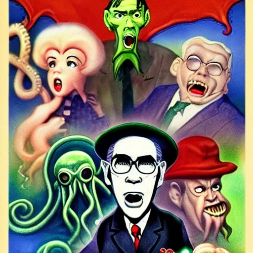 Prompt: The Call of Cthulhu in the Style of Rankin Bass Animation