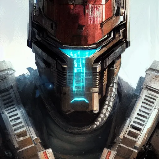 Prompt: portrait of sam worthington by greg rutkowski as a character from dead space