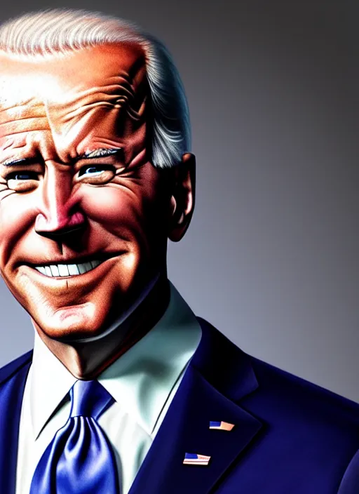 Image similar to photo of joe biden in the style of stefan kostic, realistic, sharp focus, 8 k high definition, insanely detailed, intricate, elegant, art by stanley lau and artgerm