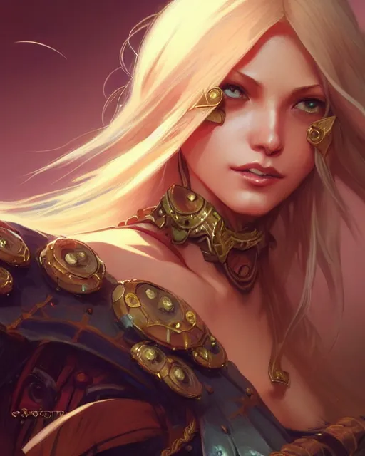 Image similar to Kat (Gravity Rush), closeup, D&D, fantasy, intricate, elegant, highly detailed, digital painting, artstation, concept art, matte, sharp focus, illustration, hearthstone, art by Artgerm and Greg Rutkowski and Alphonse Mucha